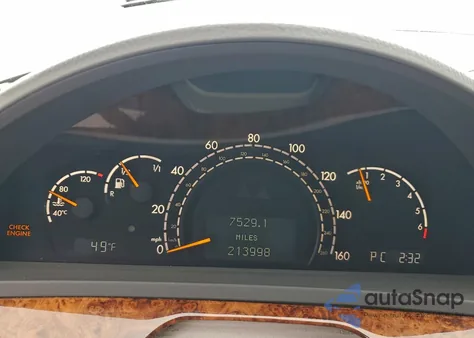 2005 Mercedes-Benz S 500 из США, поврежденный, VIN WDBNG75J55A453512